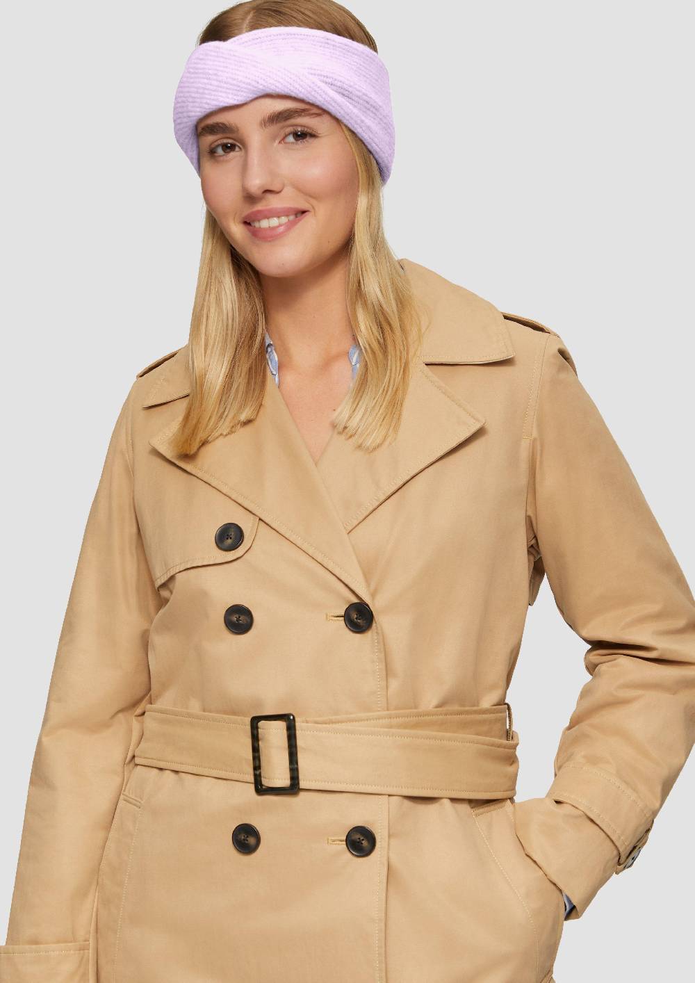 S.Oliver Stirnband Mit Strickmuster