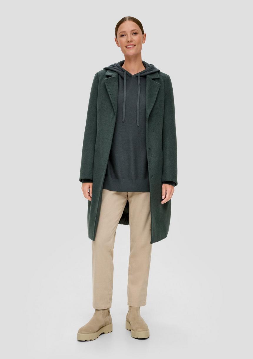 S.Oliver Strick-Hoodie Aus Baumwollmix