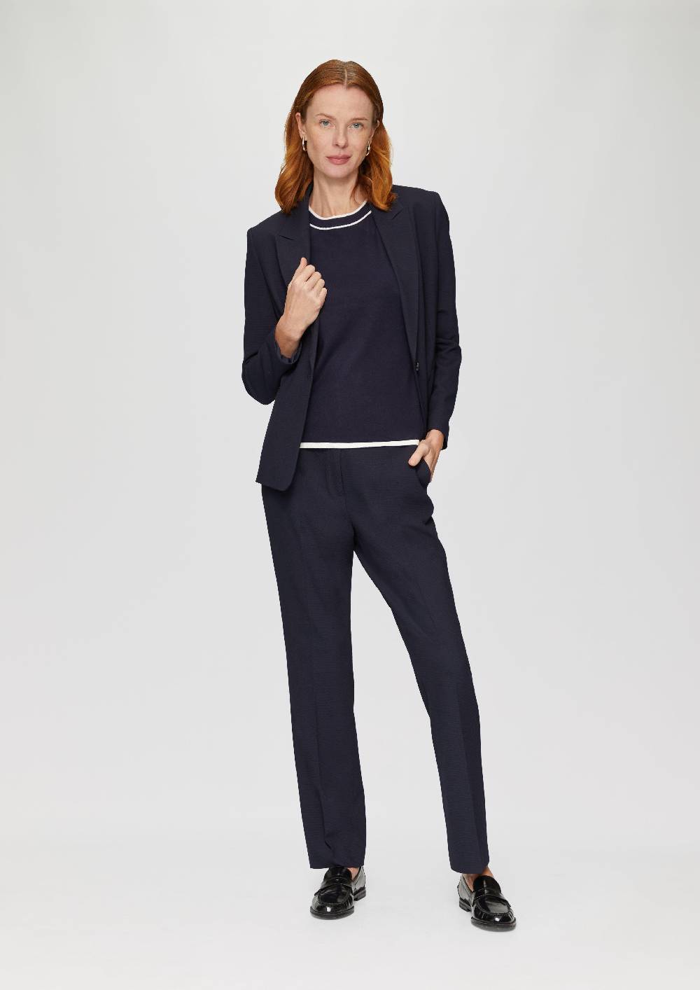 S.Oliver Strick-Shirt Mit Kontrast-Details