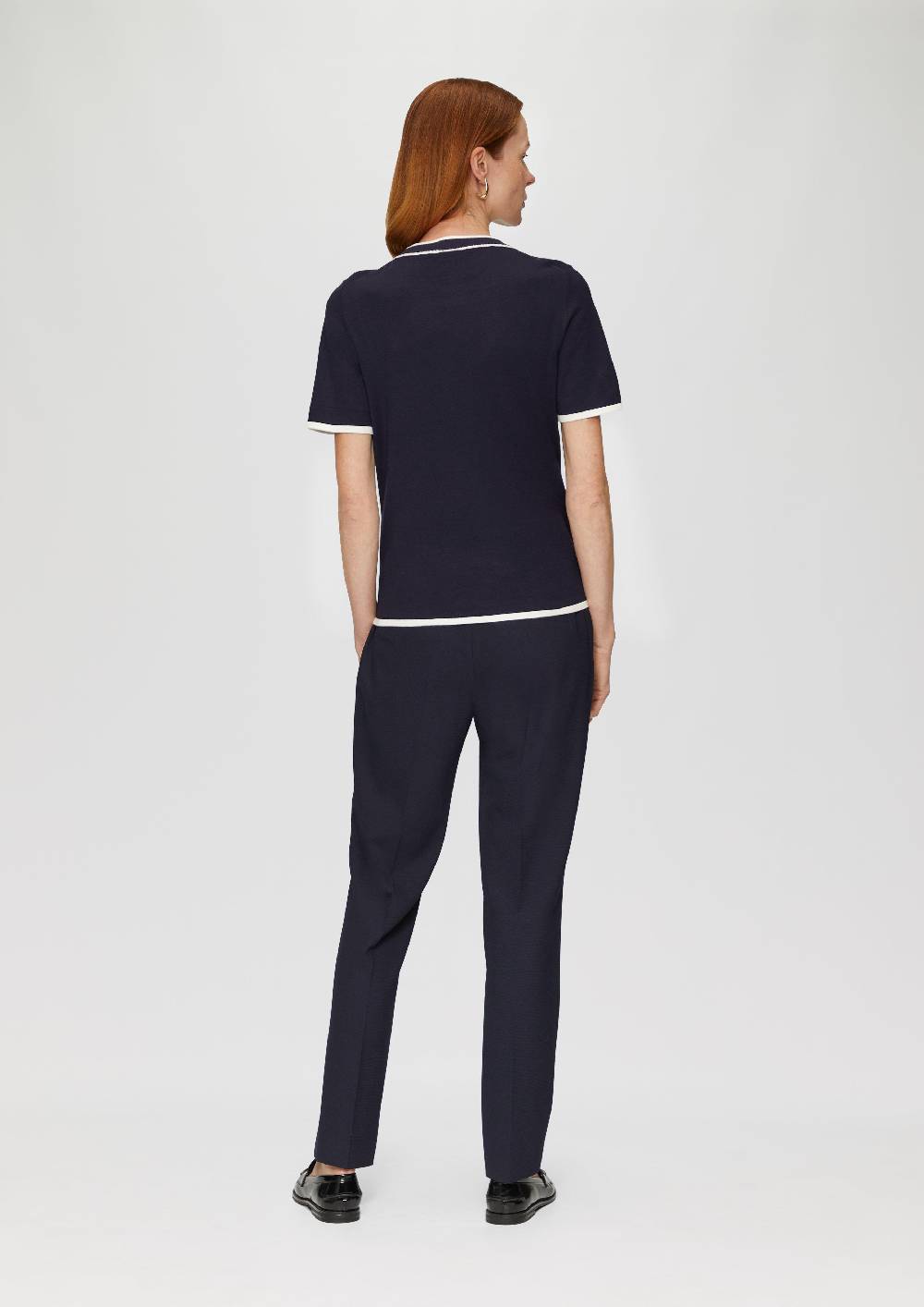 S.Oliver Strick-Shirt Mit Kontrast-Details