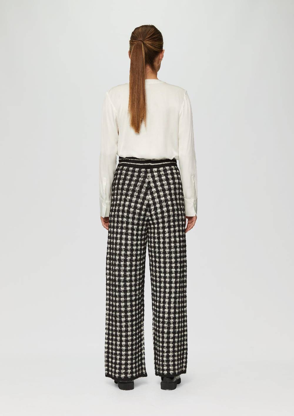 S.Oliver Strickhose Mit Karo-Muster