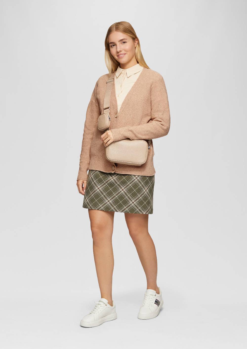 S.Oliver Strickjacke Aus Baumwoll-Bouclé