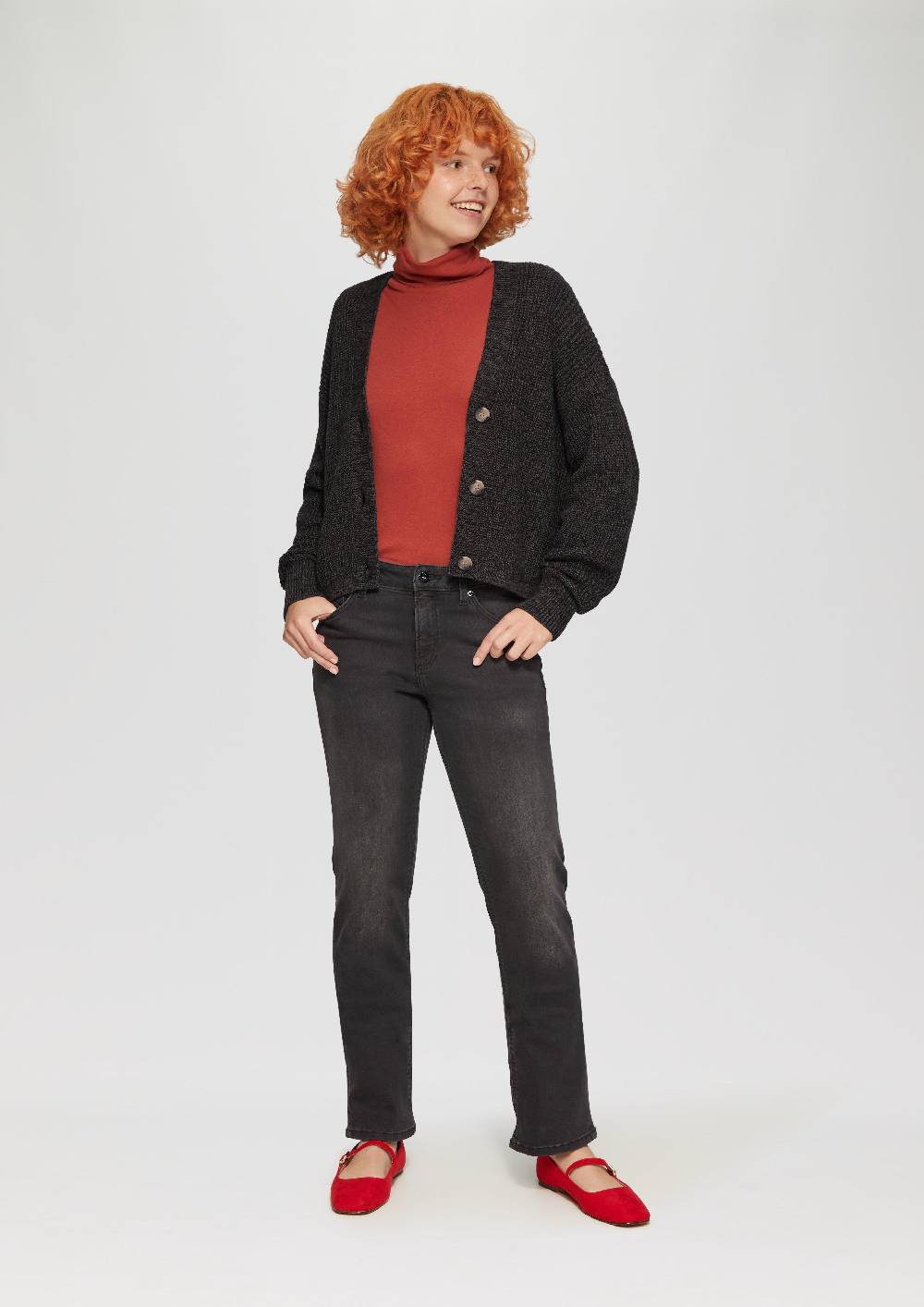 S.Oliver Strickjacke Aus Baumwollmix