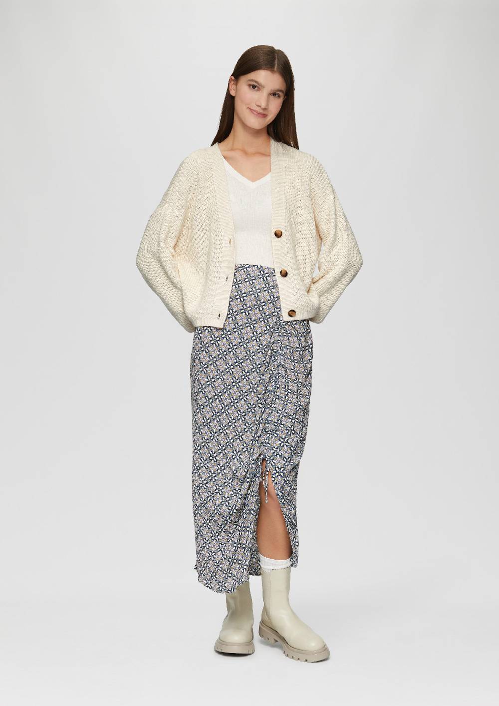 S.Oliver Strickjacke Aus Baumwollmix
