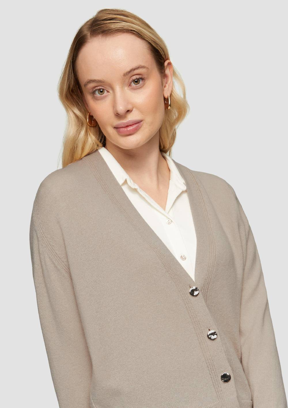 S.Oliver Strickjacke Aus Kaschmirmix