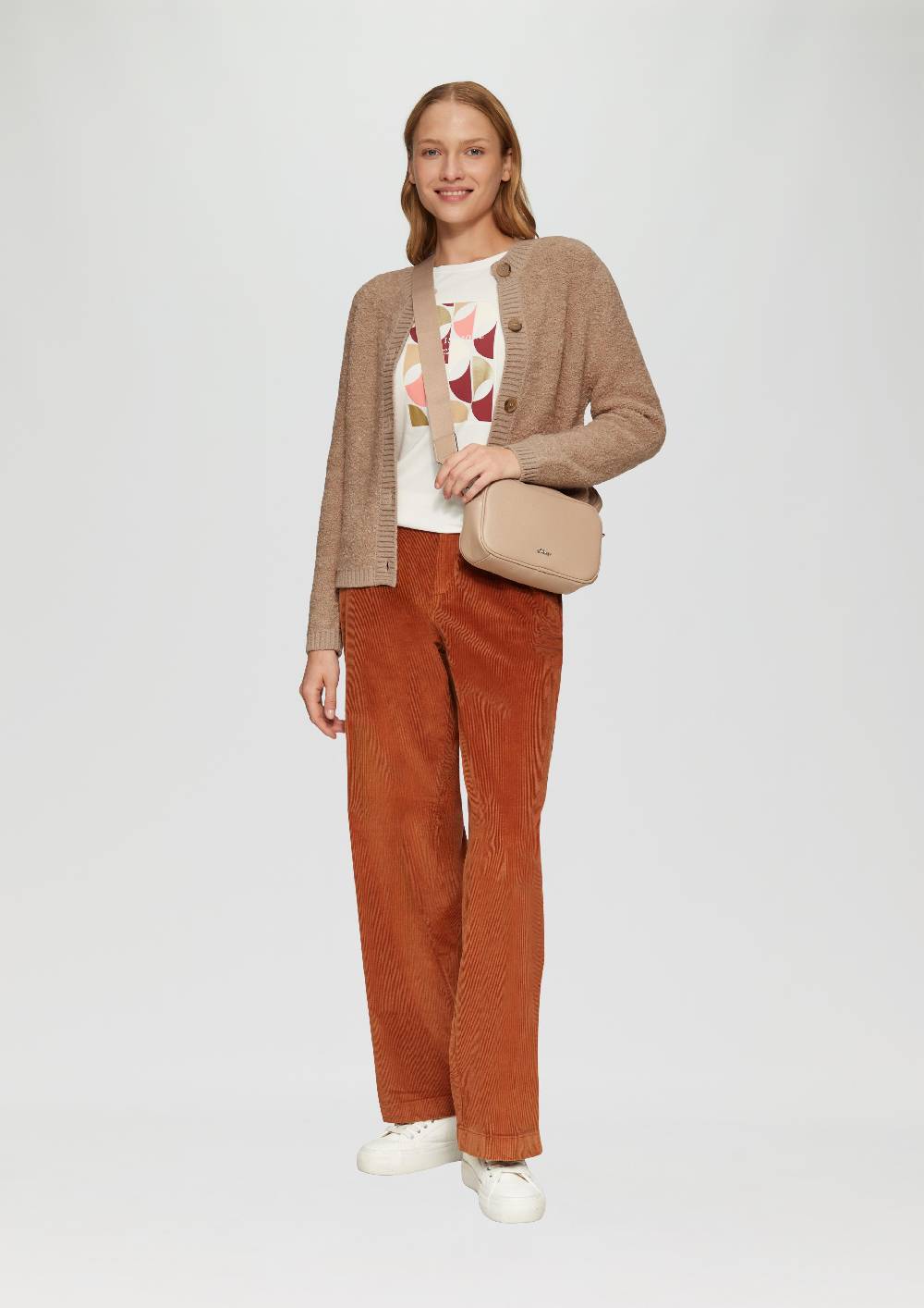 S.Oliver Strickjacke Aus Teddy-Bouclé