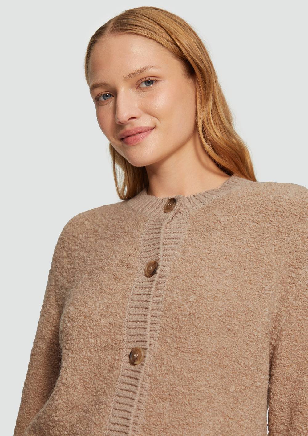 S.Oliver Strickjacke Aus Teddy-Bouclé
