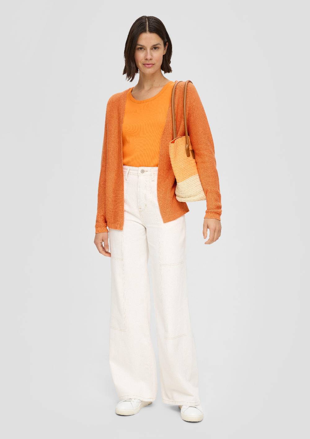 S.Oliver Strickjacke Aus Viskosemix