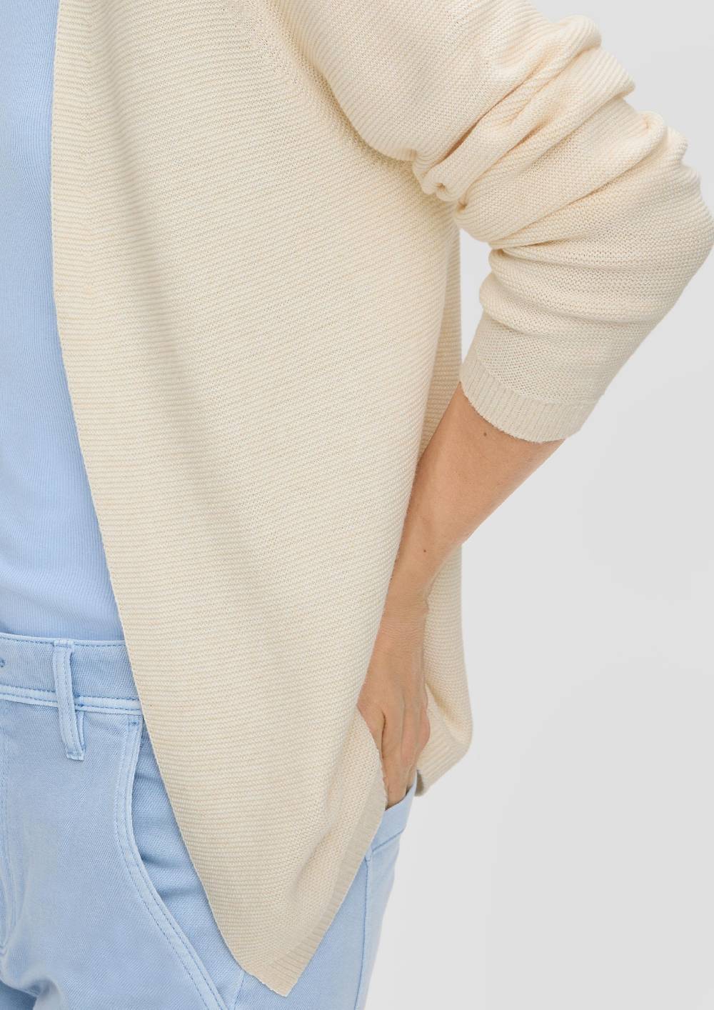 S.Oliver Strickjacke Aus Viskosemix