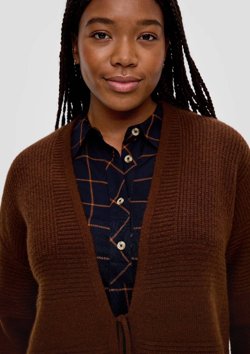 S.Oliver Strickjacke Mit Bindeband