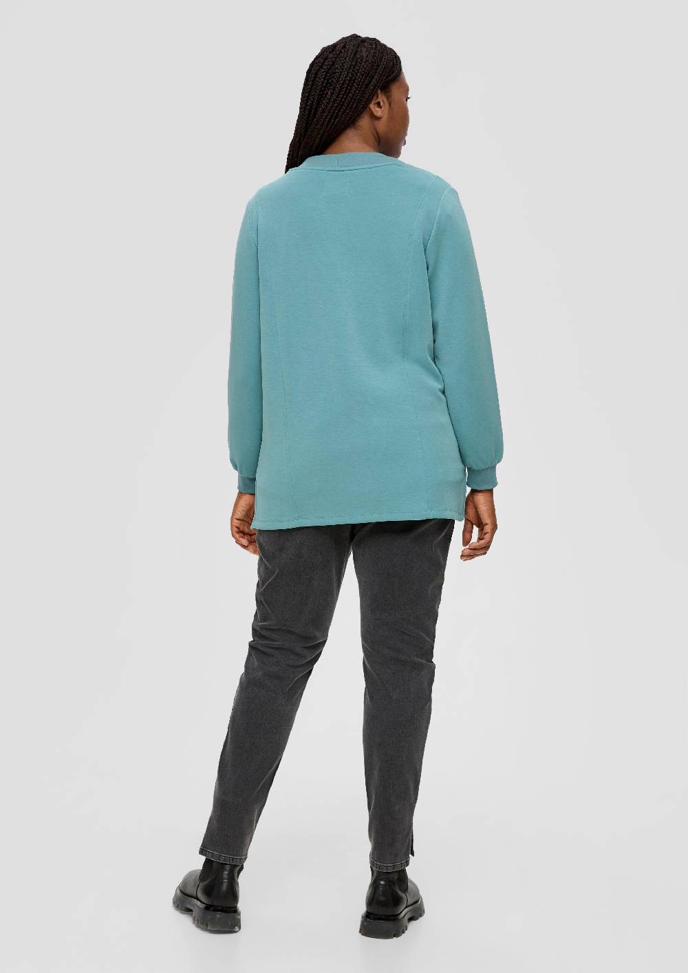 S.Oliver Strickjacke Mit Rippblende