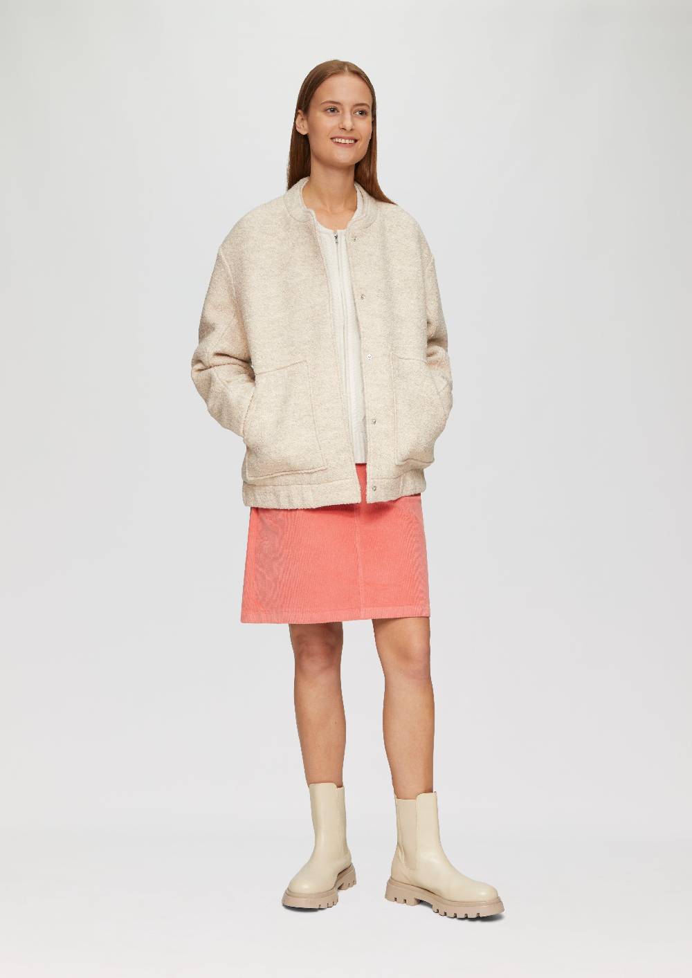 S.Oliver Strickjacke Mit Strukturmix