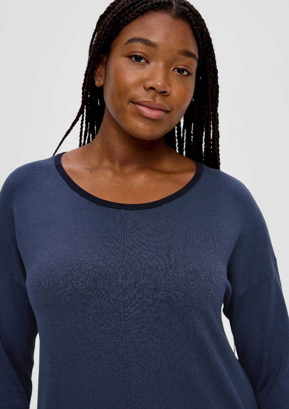 S.Oliver Strickkleid Aus Viskosemix