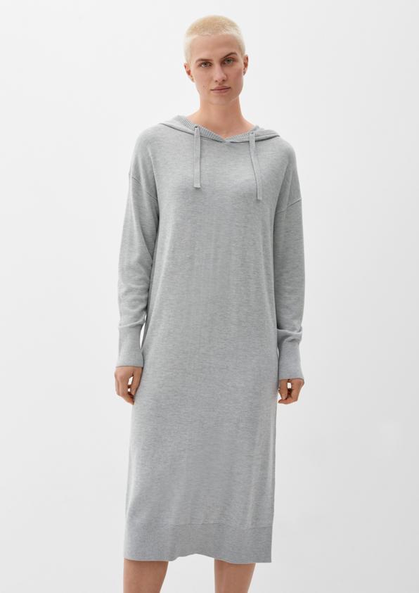 S.Oliver Strickkleid mit Kapuze