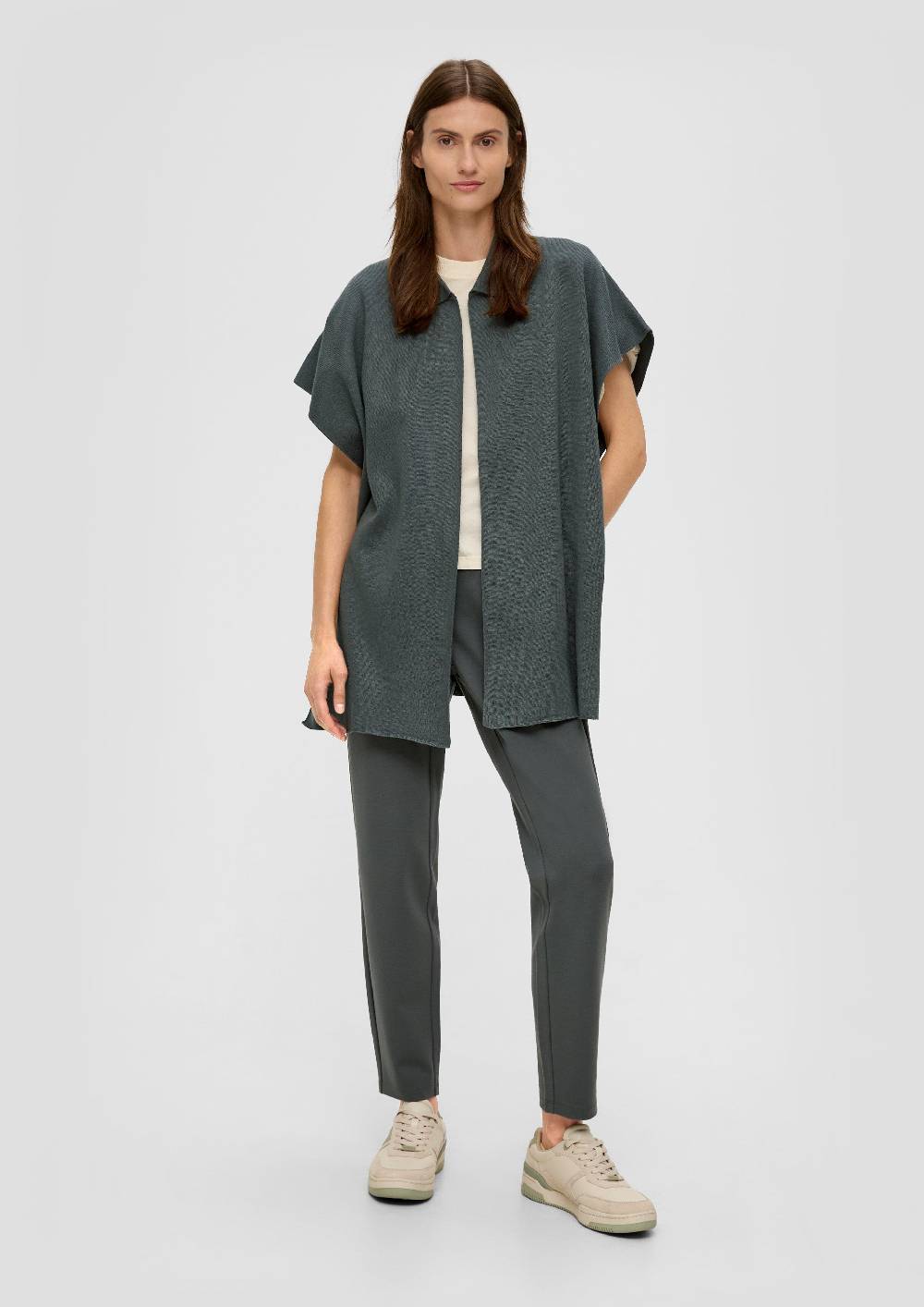 S.Oliver Strickponcho Aus Viskosemix