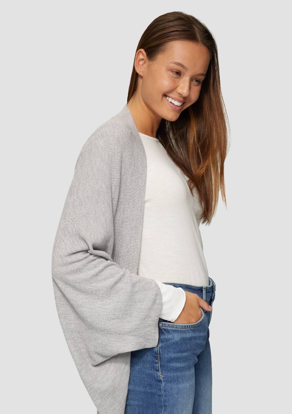 S.Oliver Strickponcho Aus Viskosemix