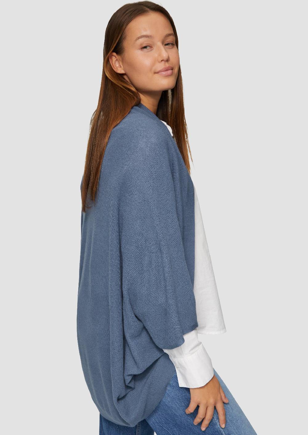 S.Oliver Strickponcho Aus Viskosemix