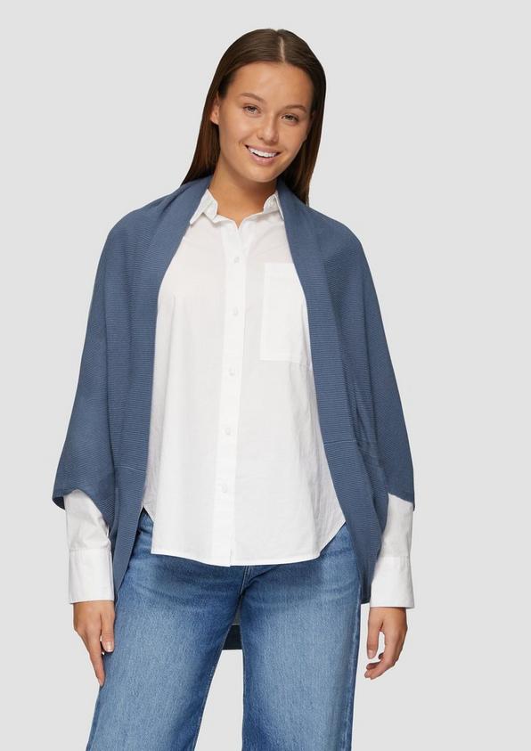 S.Oliver Strickponcho aus Viskosemix