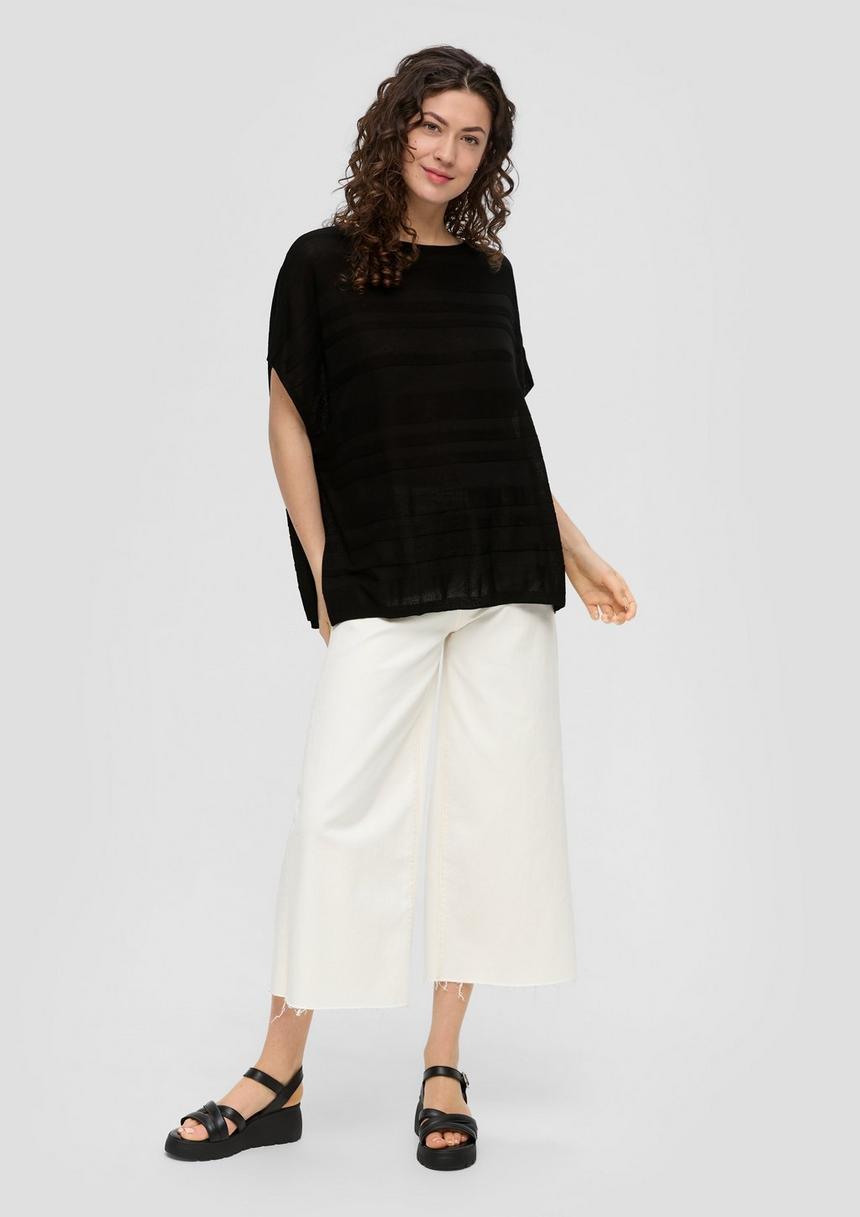 S.Oliver Strickponcho Aus Viskosemix