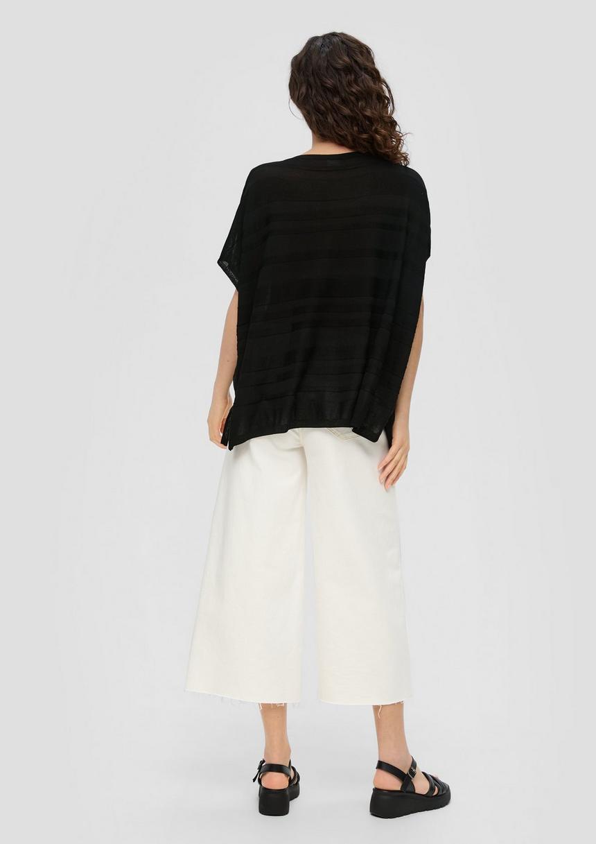 S.Oliver Strickponcho Aus Viskosemix