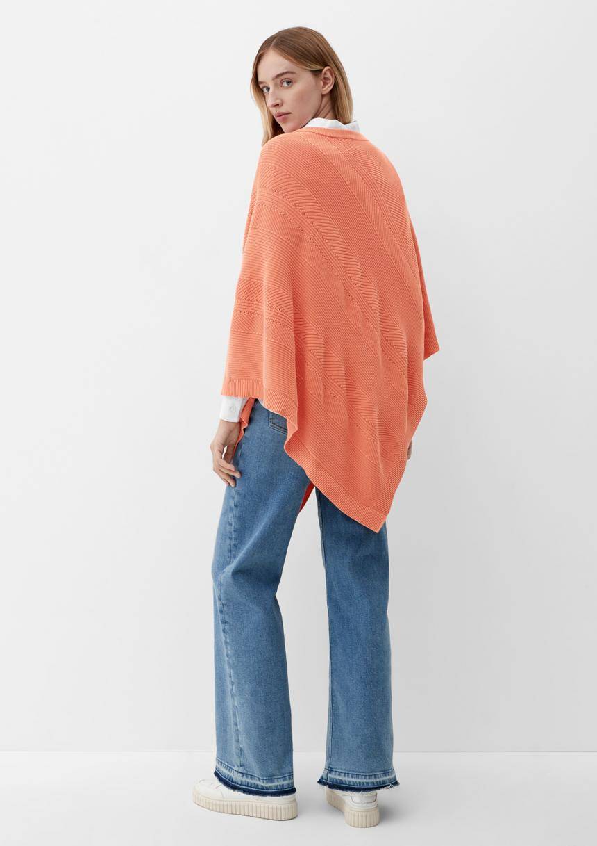 S.Oliver Strickponcho Aus Viskosemix