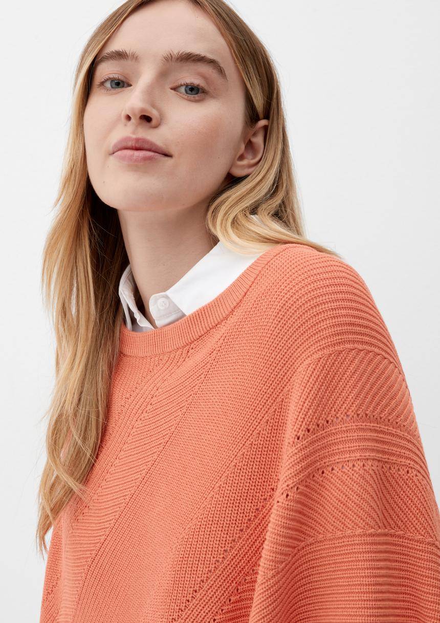 S.Oliver Strickponcho Aus Viskosemix