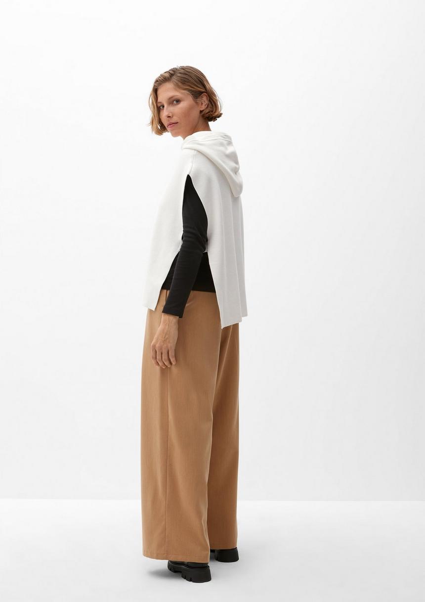 S.Oliver Strickponcho Mit Kapuze
