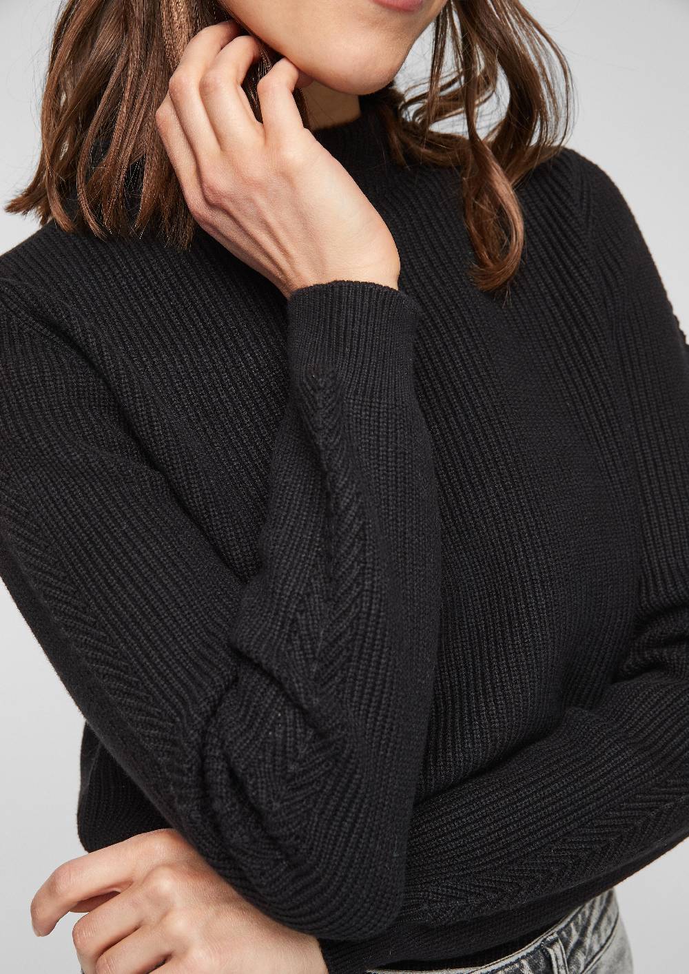 S.Oliver Strickpulli Mit Stehkragen