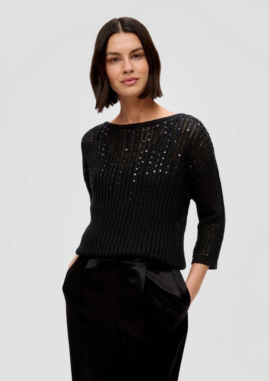 S.Oliver Strickpullover aus Baumwollmix