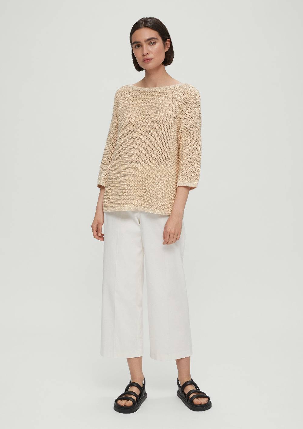 S.Oliver Strickpullover Aus Häkelgarn