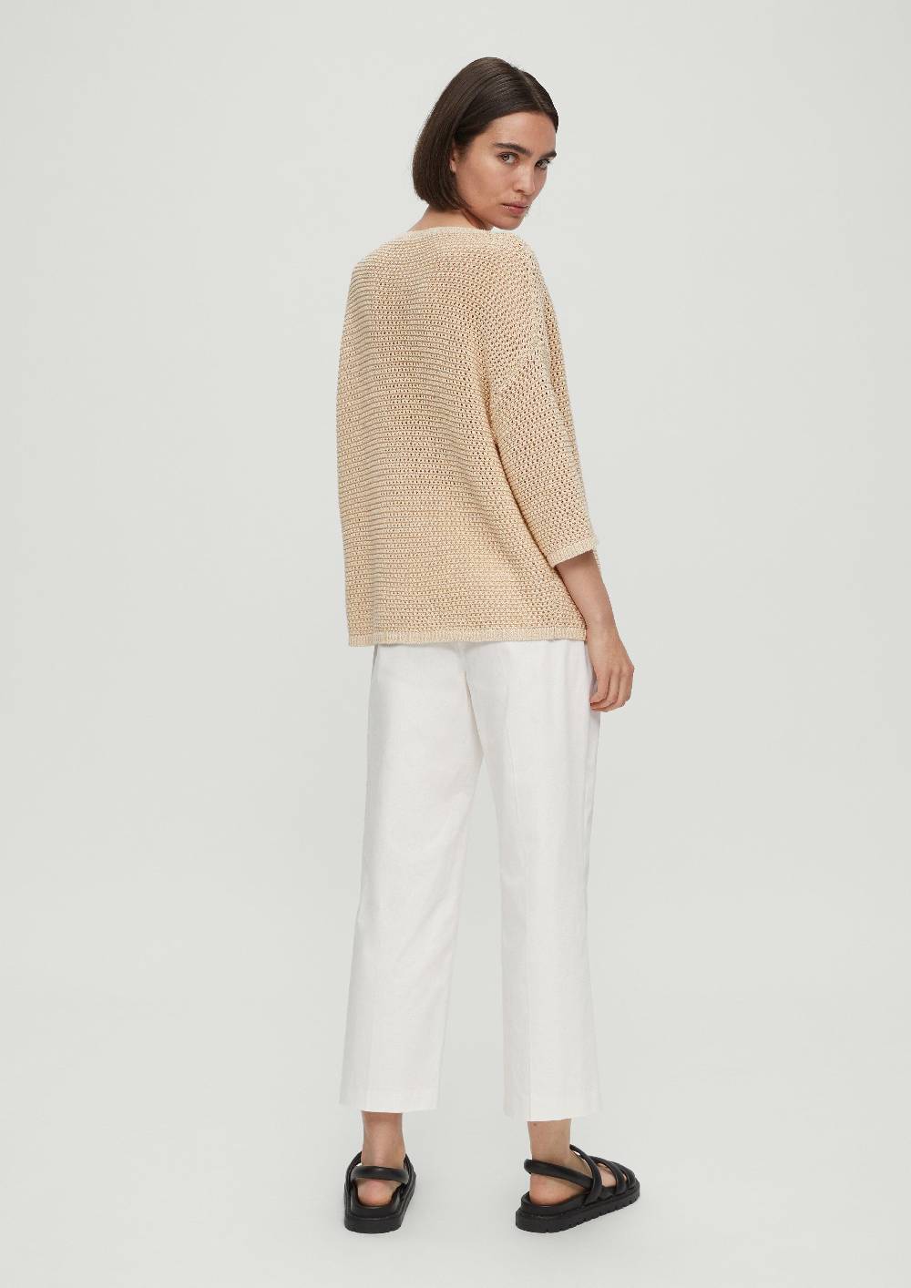 S.Oliver Strickpullover Aus Häkelgarn