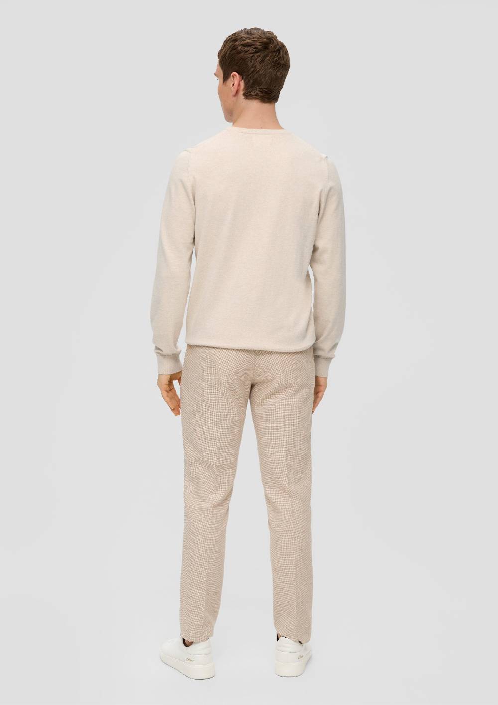 S.Oliver Strickpullover Aus Seide Mit Crew Neck