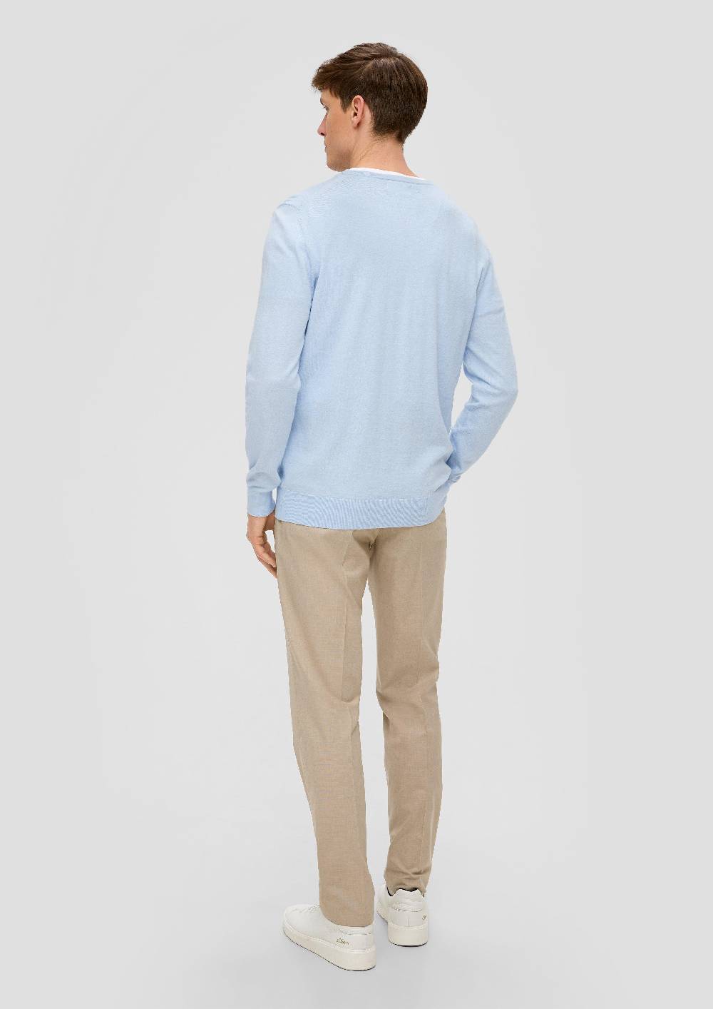 S.Oliver Strickpullover Aus Seide Mit Crew Neck