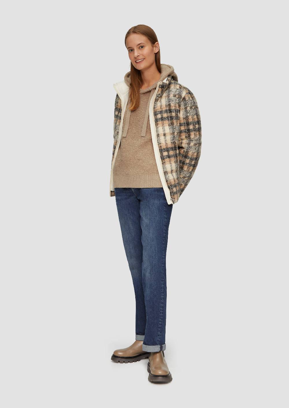 S.Oliver Strickpullover Aus Teddy-Bouclé