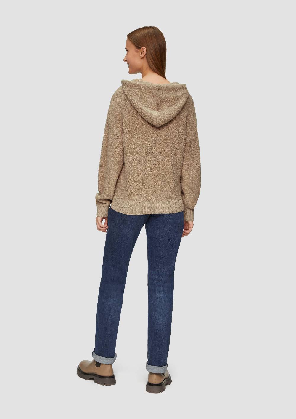 S.Oliver Strickpullover Aus Teddy-Bouclé