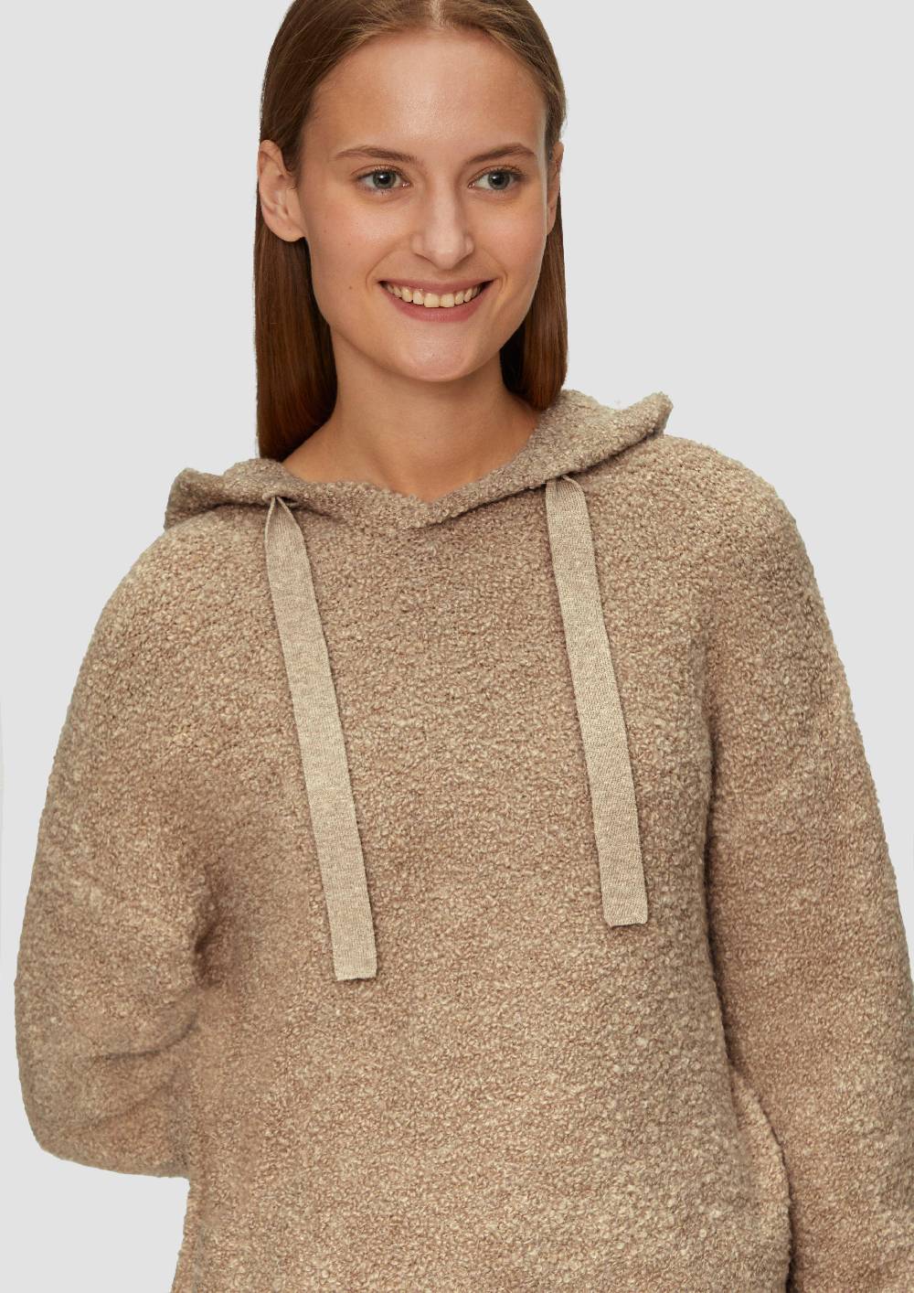 S.Oliver Strickpullover Aus Teddy-Bouclé