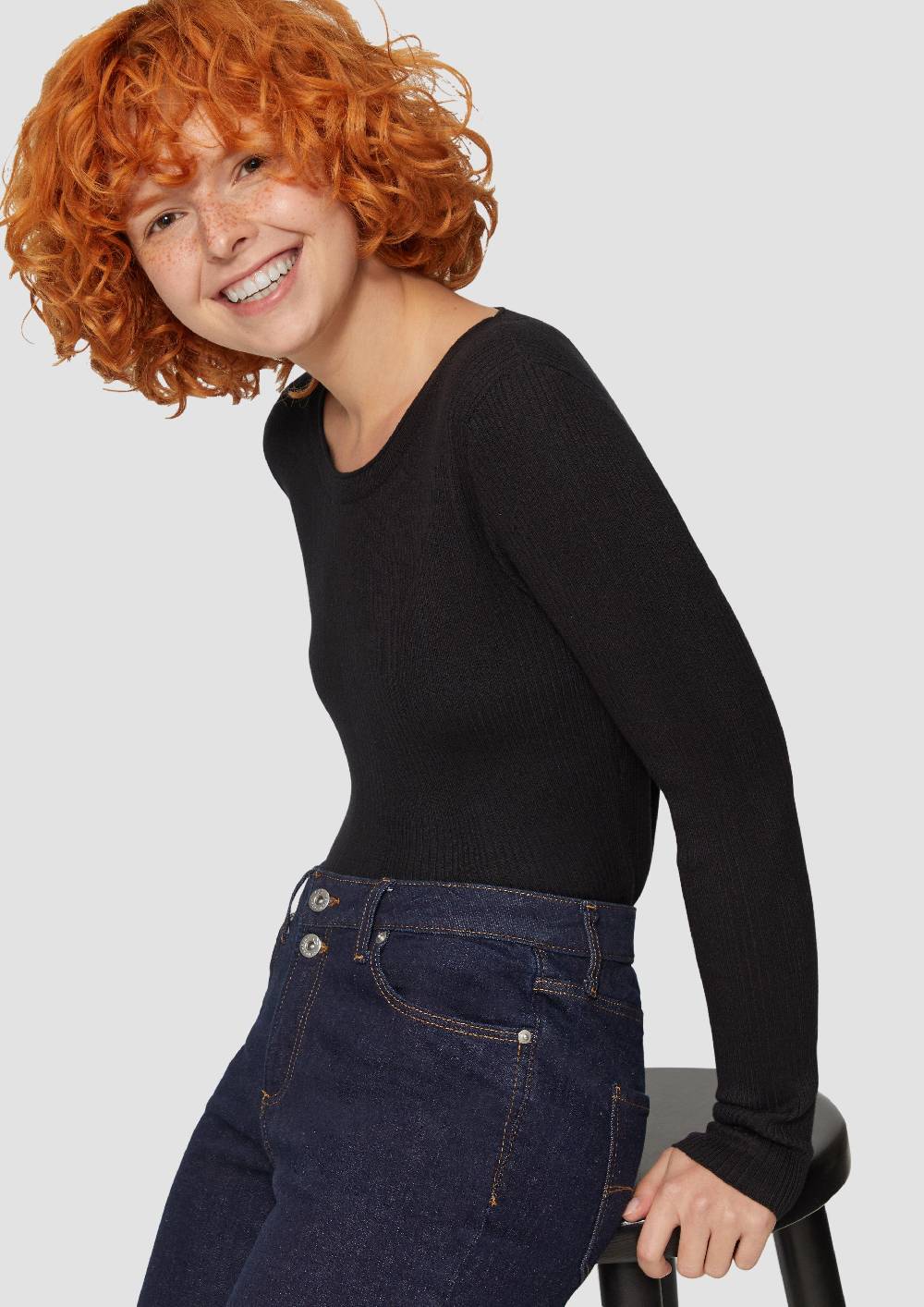 S.Oliver Strickpullover Aus Viskosemix