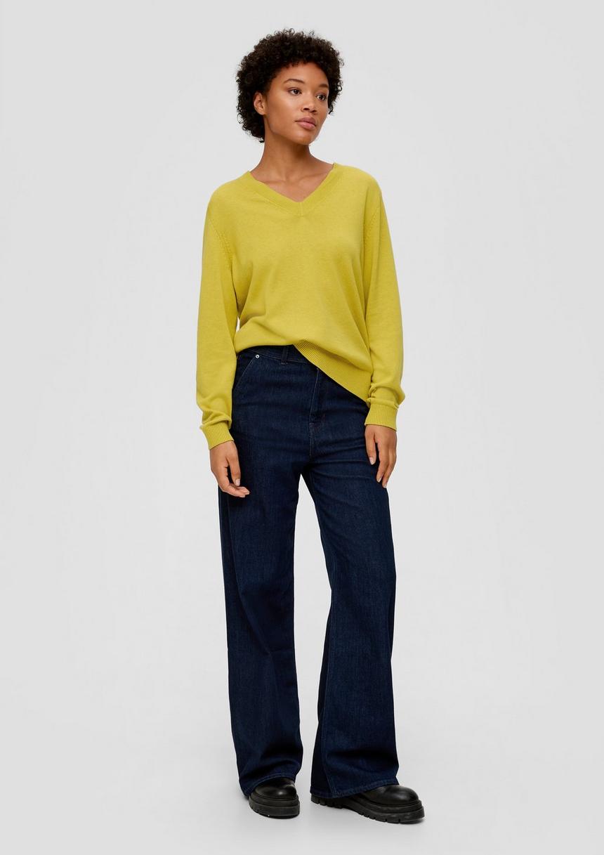 S.Oliver Strickpullover Aus Viskosemix