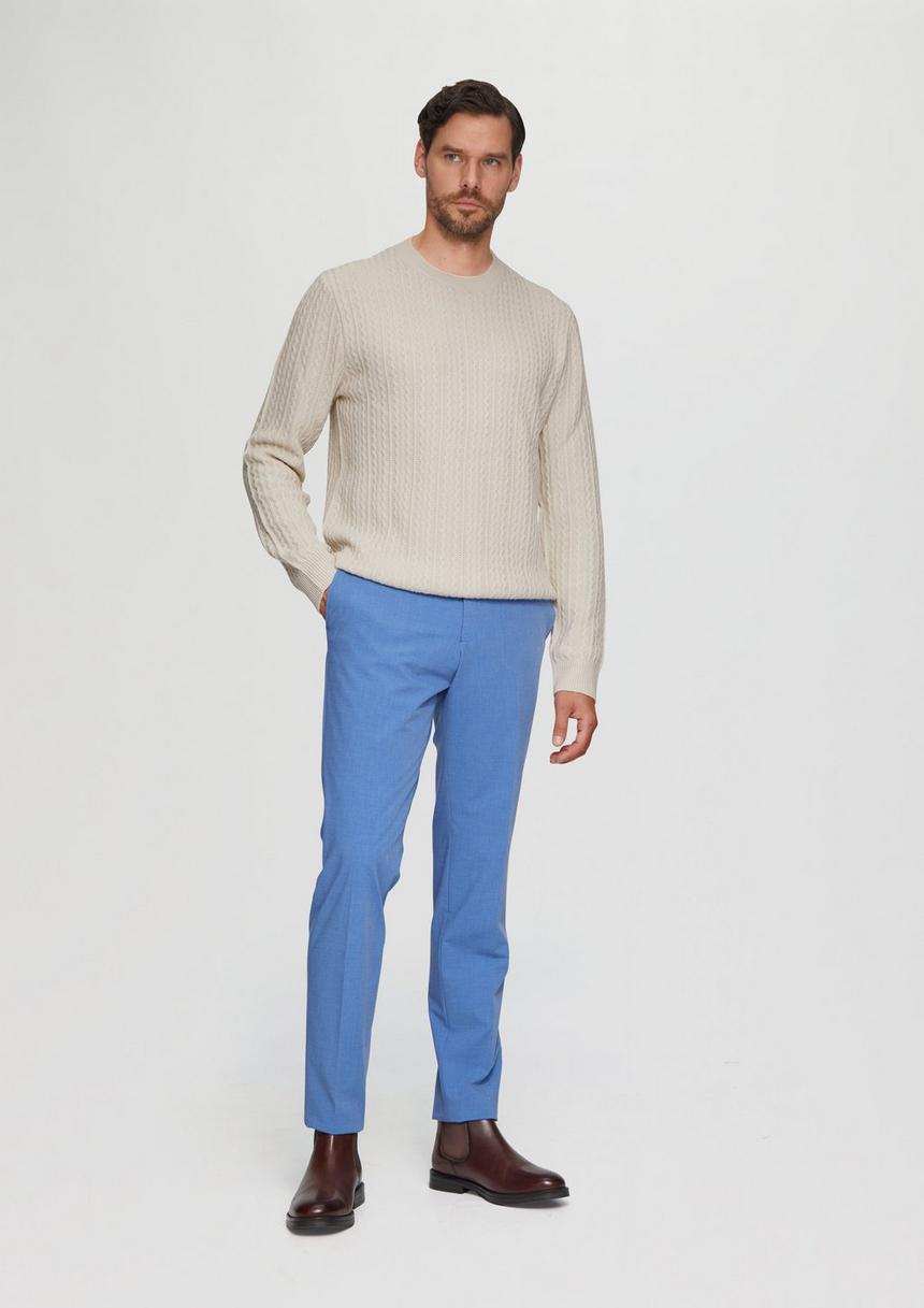 S.Oliver Strickpullover Aus Wollmix Mit Zopfmuster
