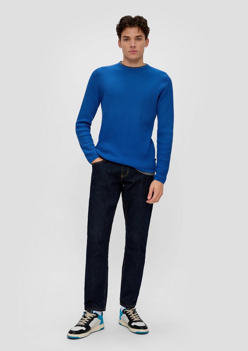 S.Oliver Strickpullover In Layering-Optik