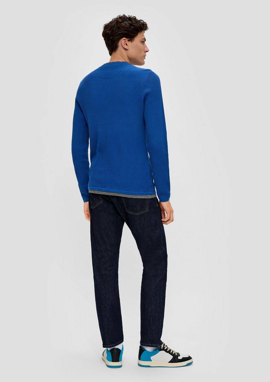 S.Oliver Strickpullover In Layering-Optik