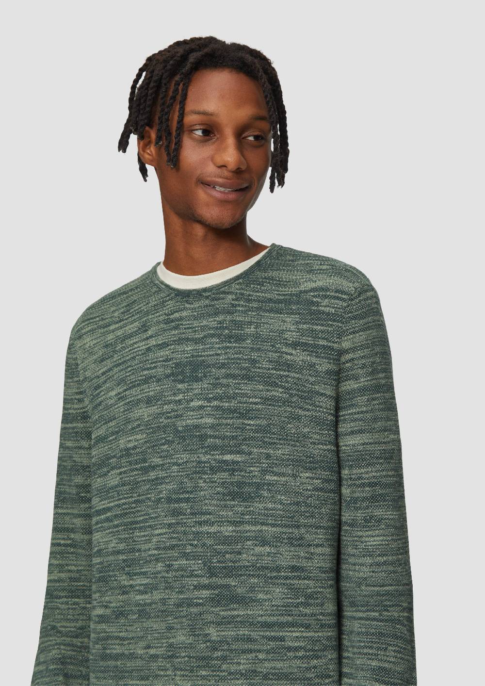 S.Oliver Strickpullover In Melange-Optik