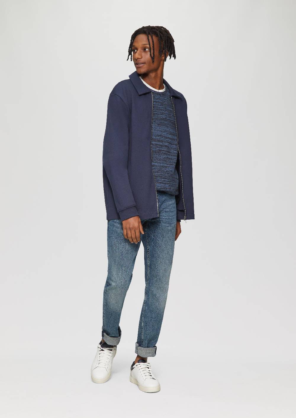 S.Oliver Strickpullover In Melange-Optik