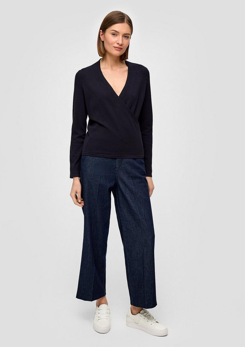 S.Oliver Strickpullover In Wickel-Optik