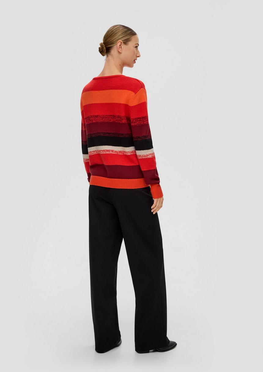 S.Oliver Strickpullover Mit Farbverlauf-Streifen