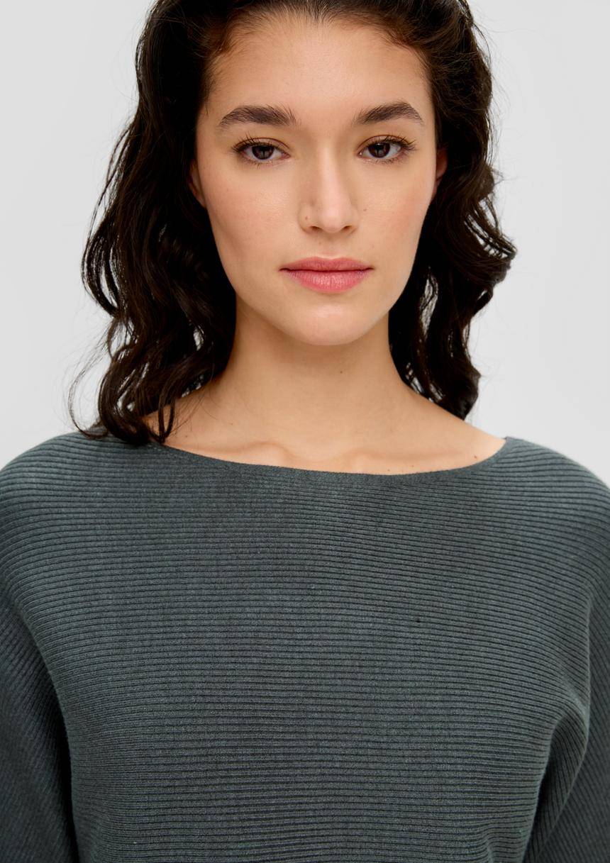 S.Oliver Strickpullover Mit Fledermausarm