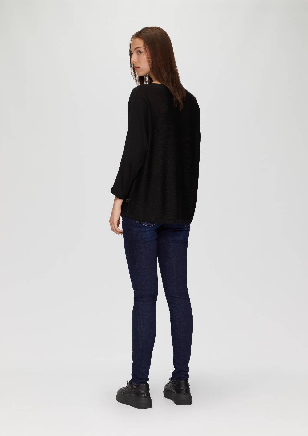 S.Oliver Strickpullover Mit Fledermausärmeln