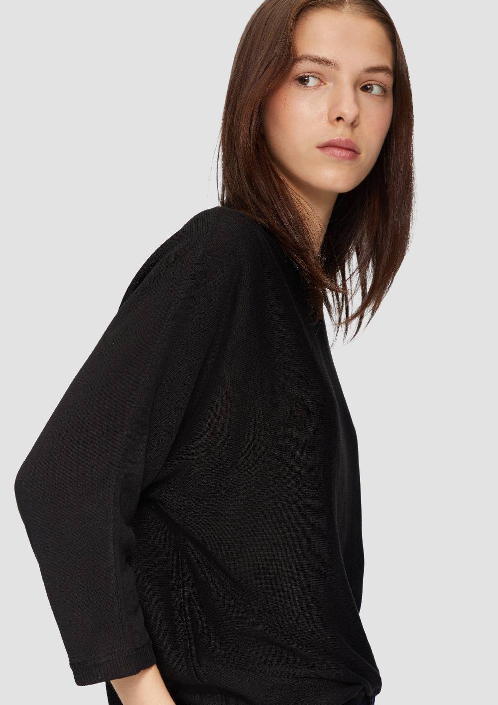 S.Oliver Strickpullover Mit Fledermausärmeln