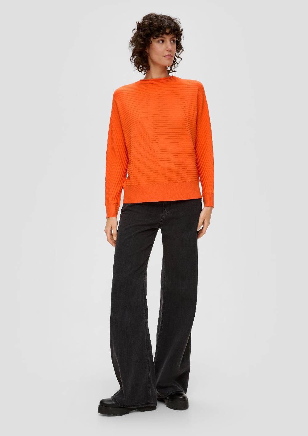 S.Oliver Strickpullover Mit Fledermausärmeln