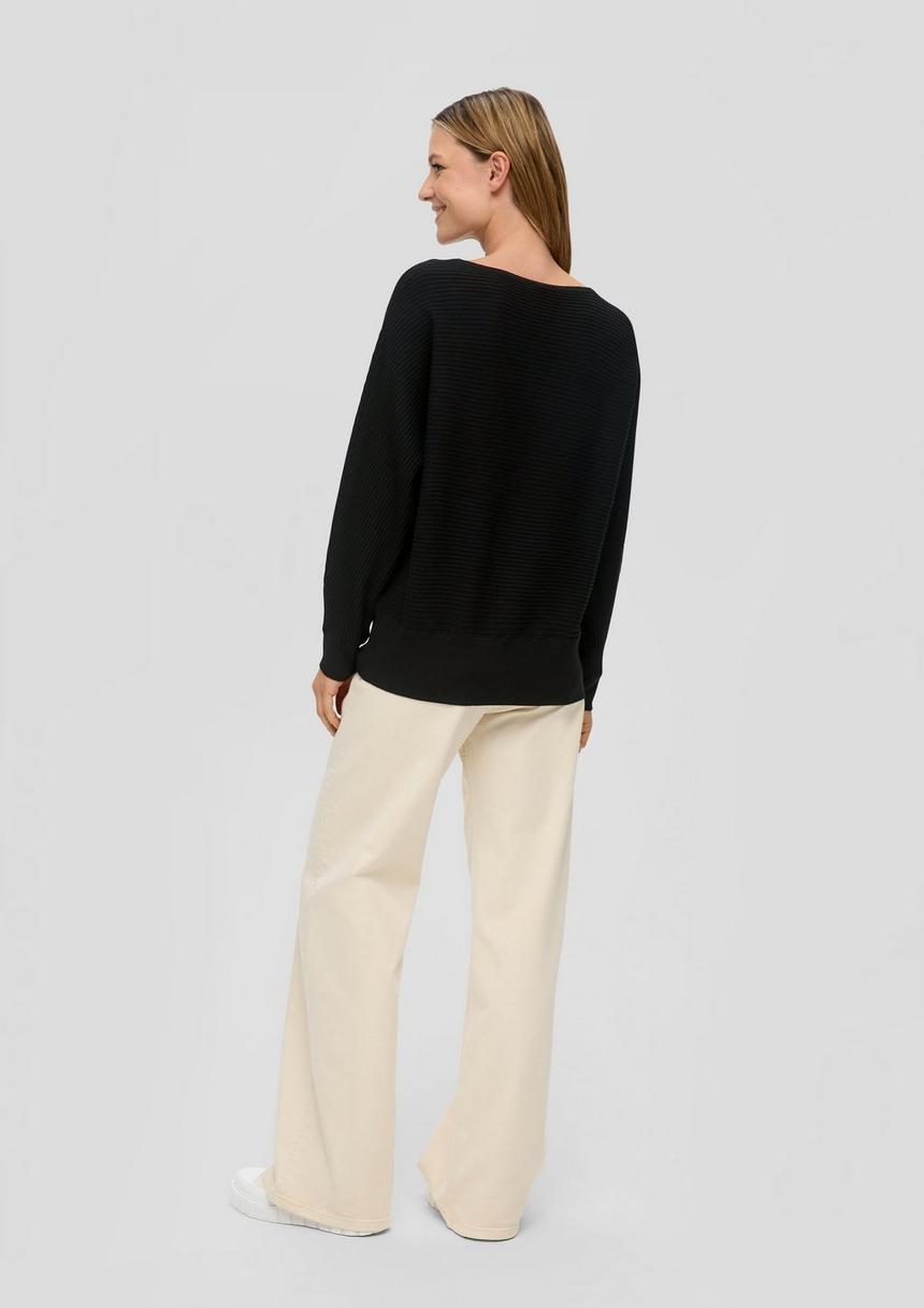 S.Oliver Strickpullover Mit Fledermausärmeln